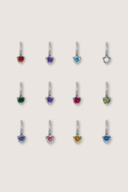 Tiny Round Birthstone Charm