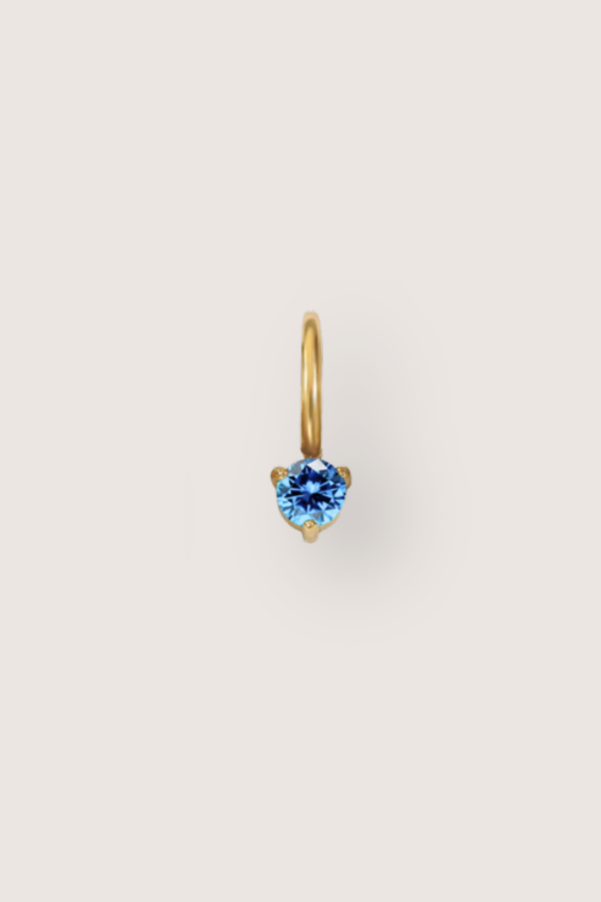 Tiny Round Birthstone Charm