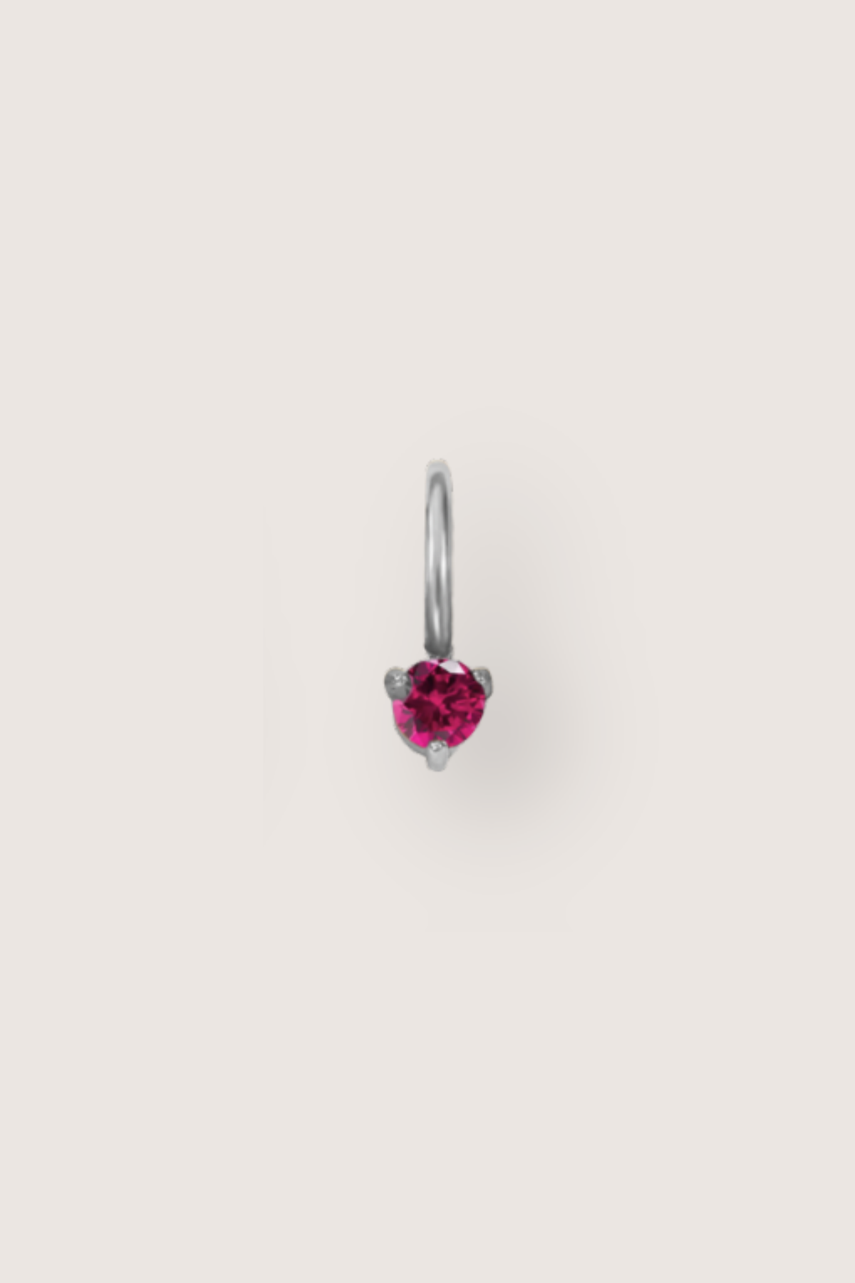 Tiny Round Birthstone Charm
