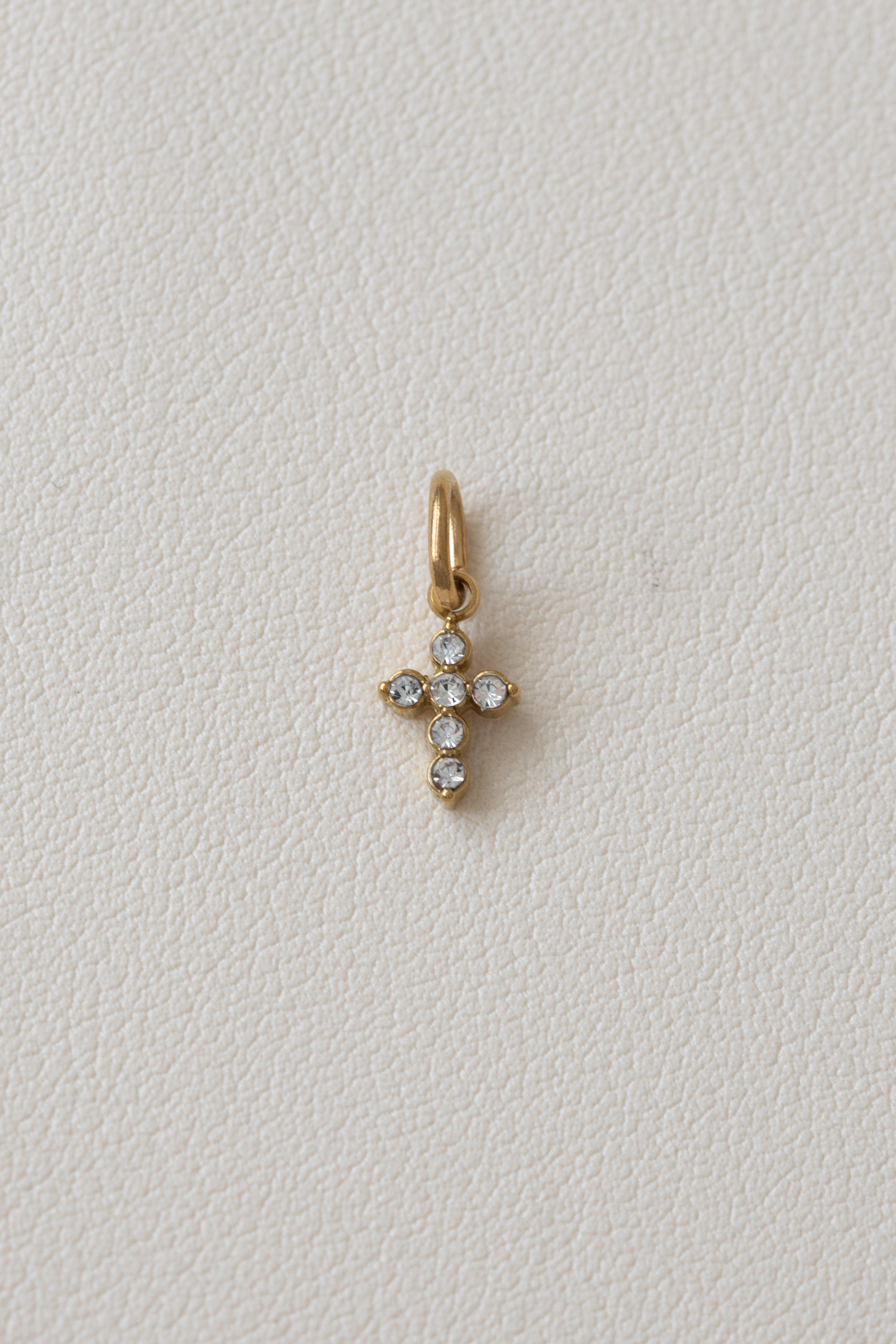 Crystal Cross Charm
