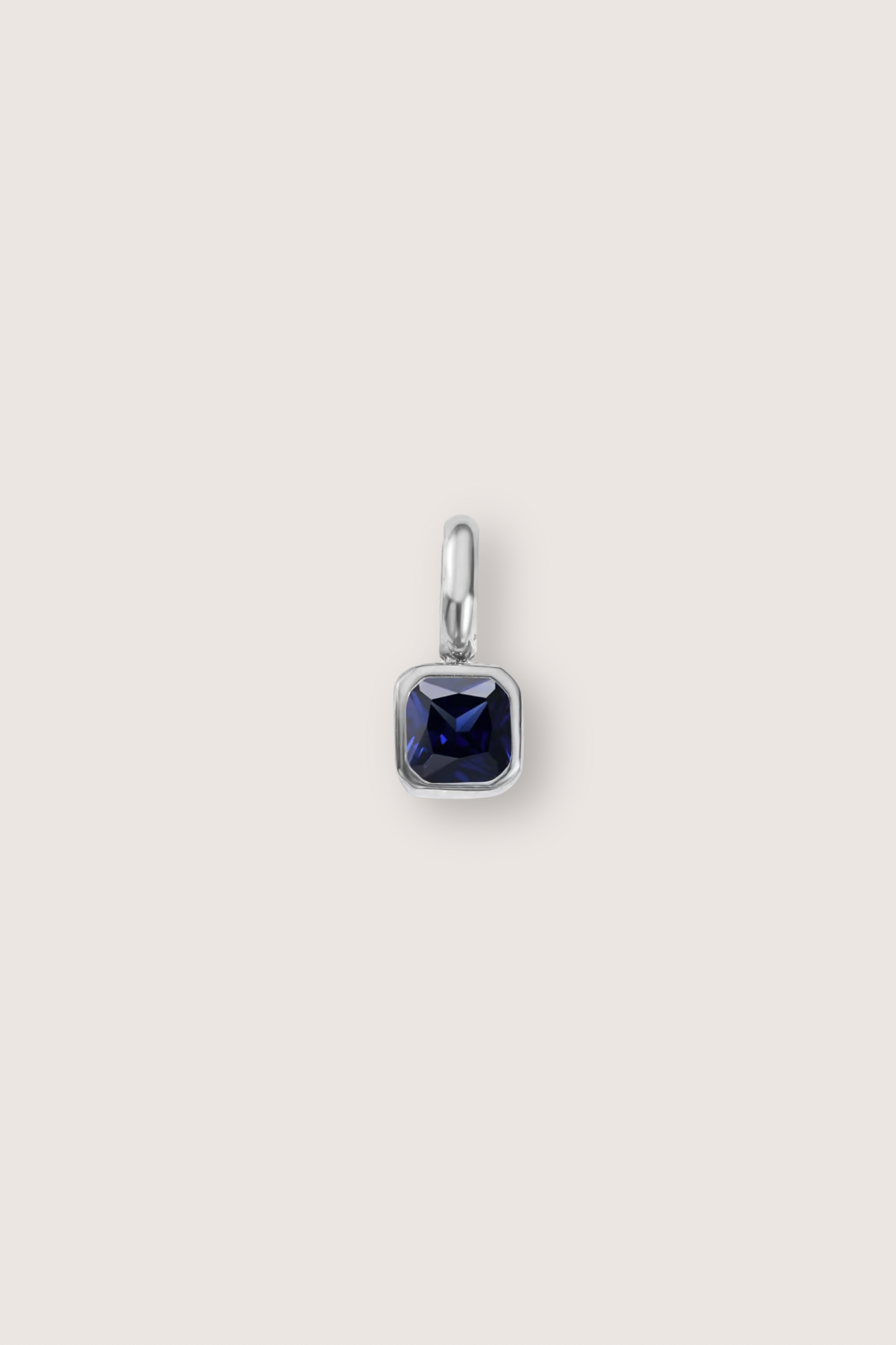 Square Birthstone Charm