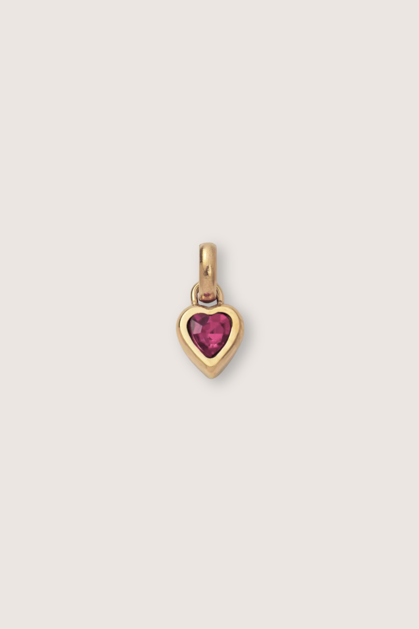 Heart Birthstone Charm