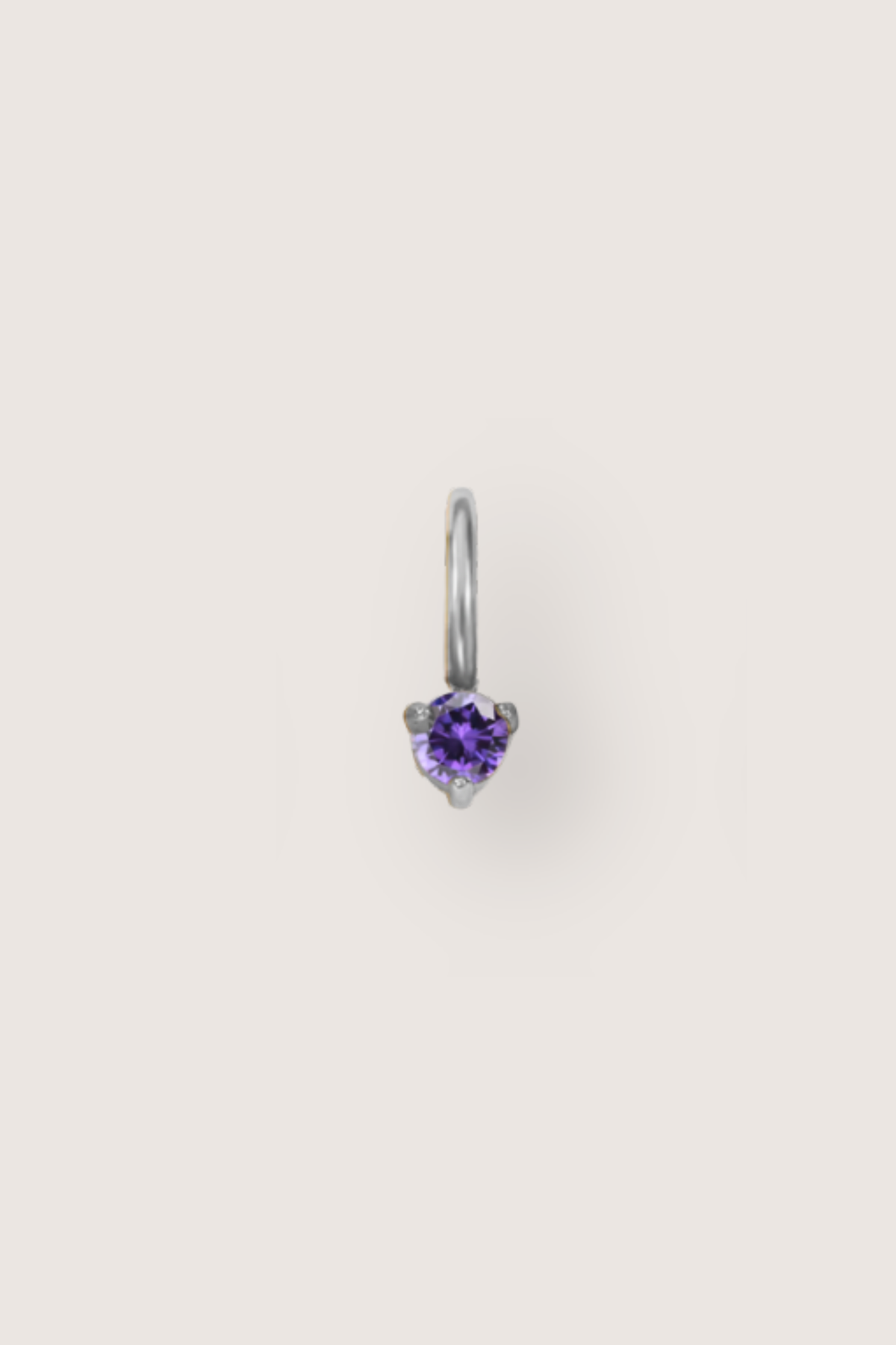 Tiny Round Birthstone Charm