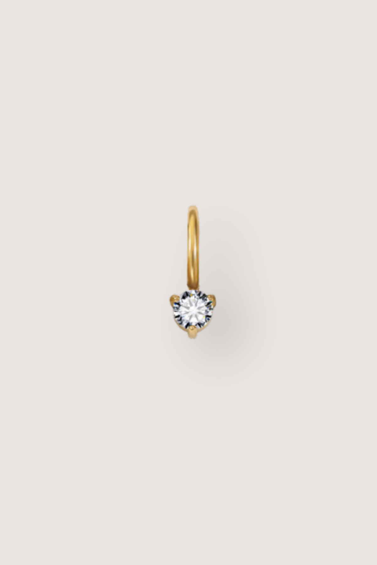 Tiny Round Birthstone Charm