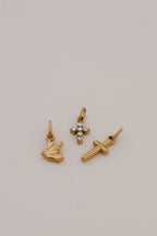 Crystal Cross Charm