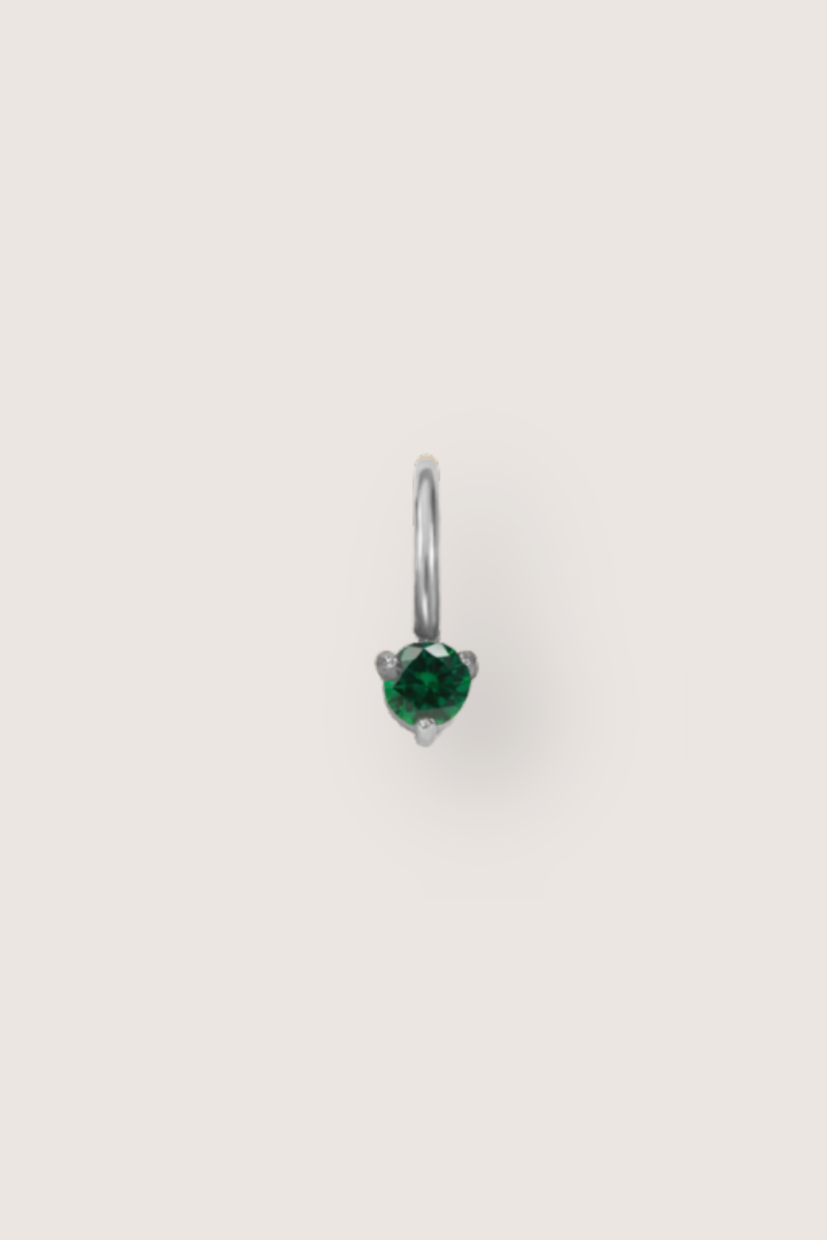 Tiny Round Birthstone Charm