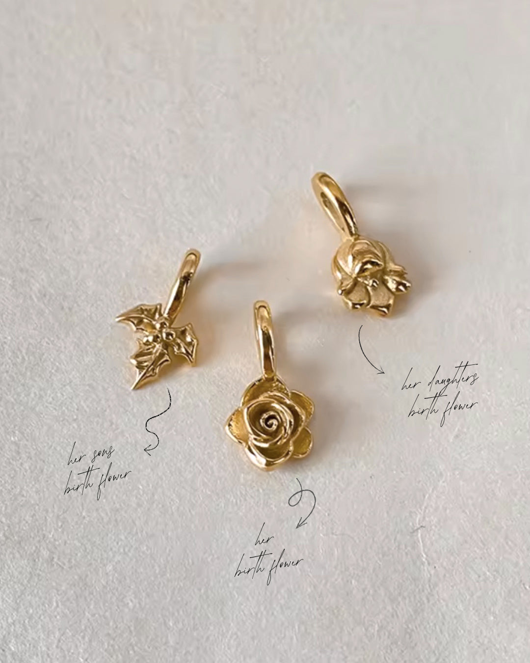 Birth Flower Charm