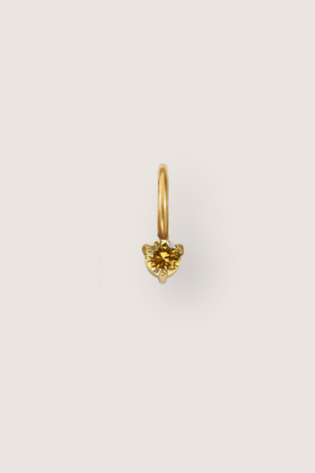 Tiny Round Birthstone Charm