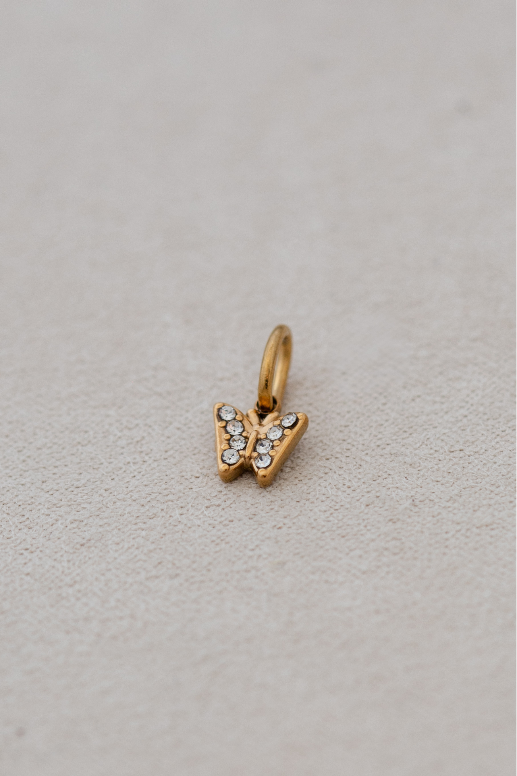 Crystal Butterfly Charm