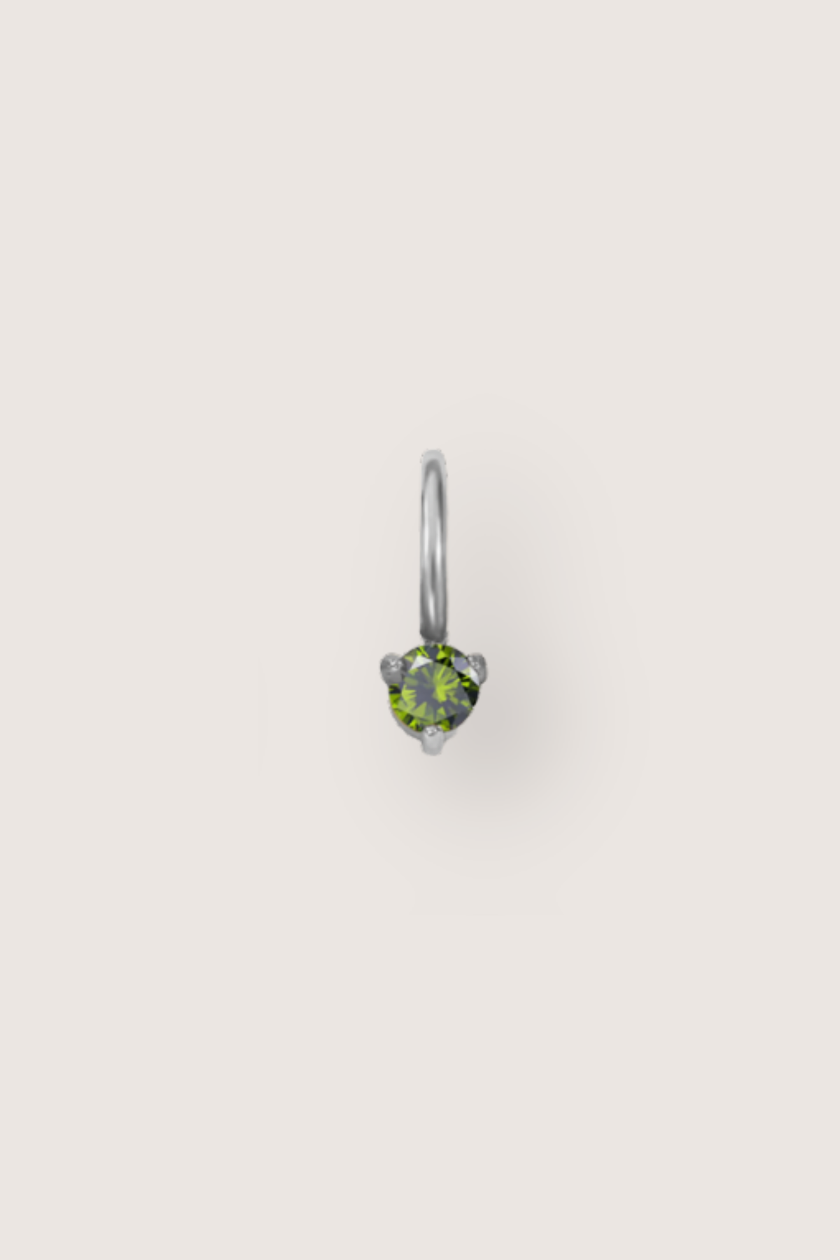 Tiny Round Birthstone Charm