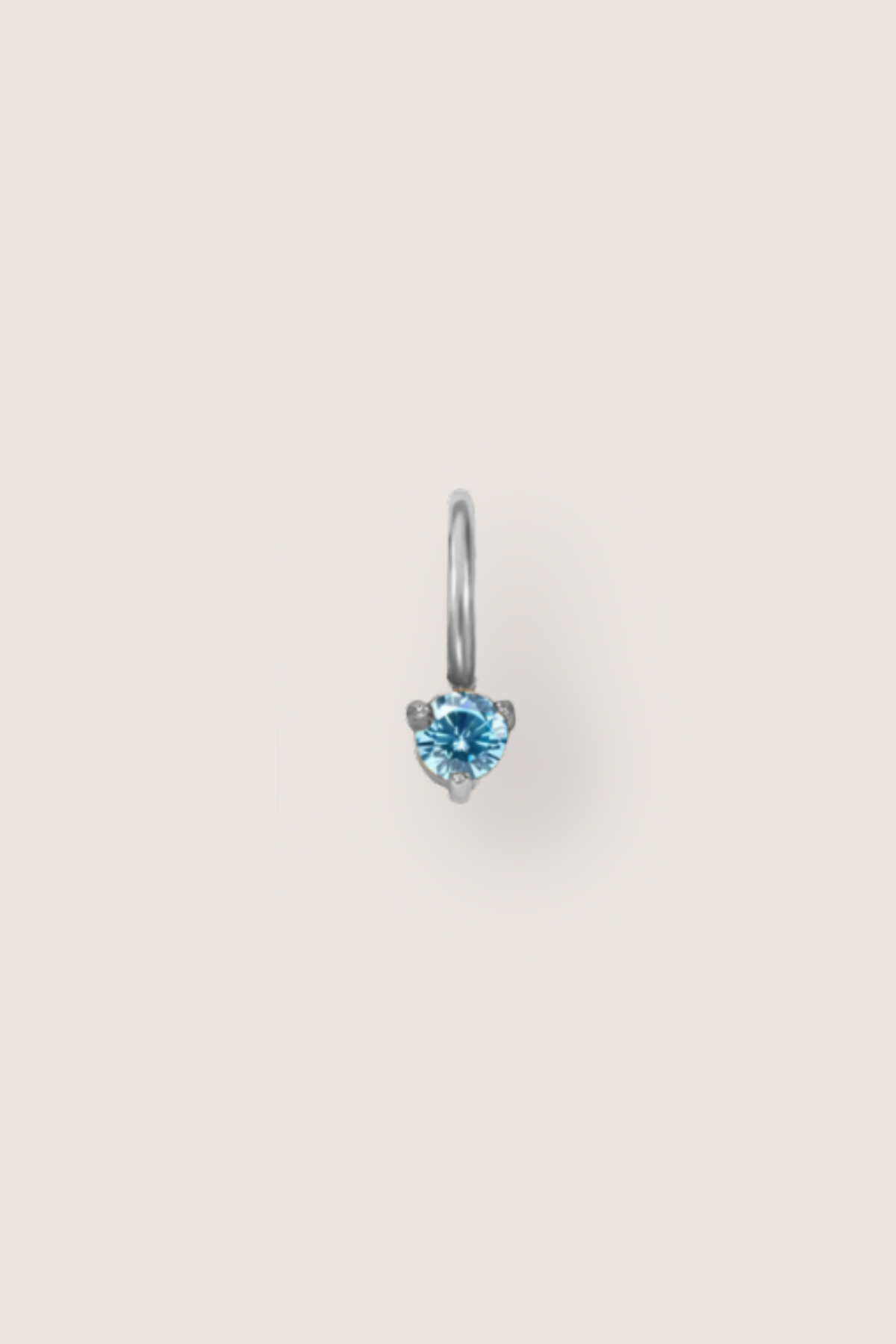 Tiny Round Birthstone Charm