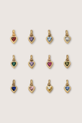 Heart Birthstone Charm