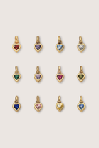 Heart Birthstone Charm