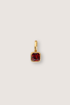Square Birthstone Charm