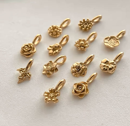 Birth Flower Charm