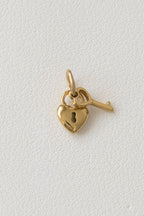 Heart Lock & Key Charm