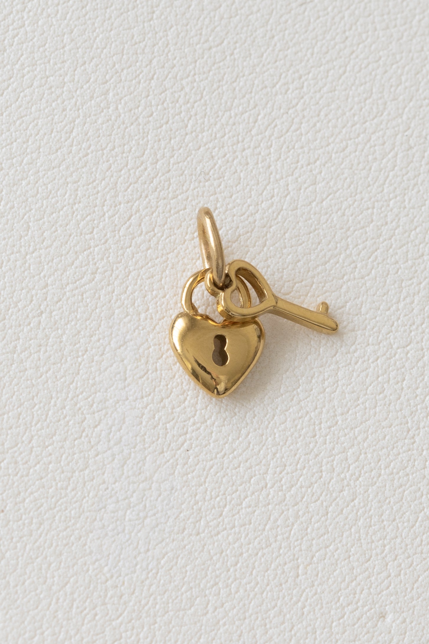 Heart Lock & Key Charm