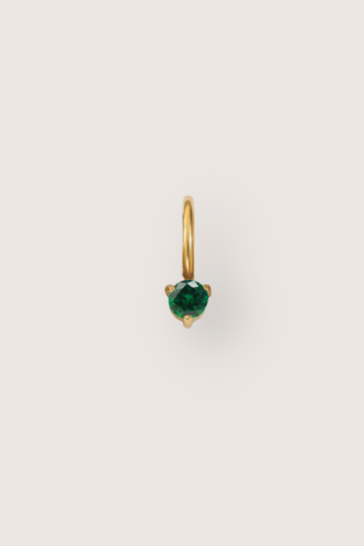 Tiny Round Birthstone Charm
