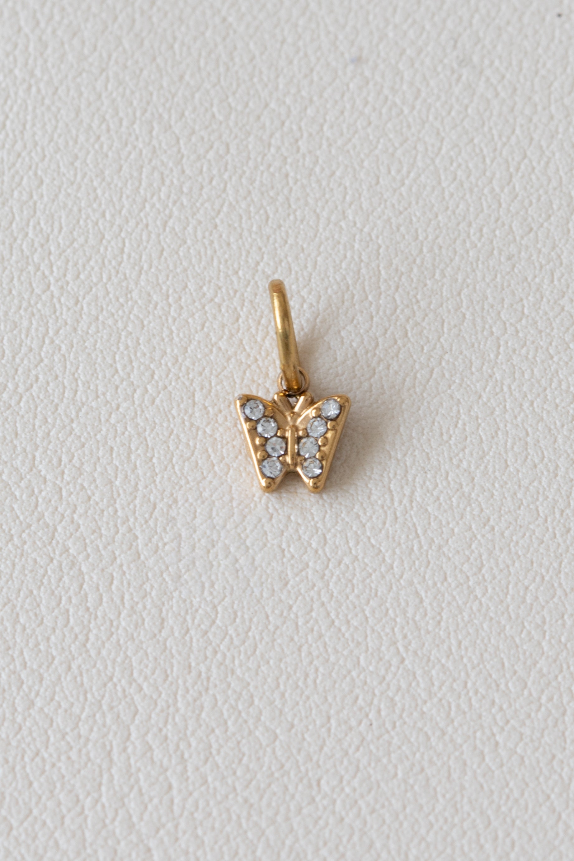 Crystal Butterfly Charm