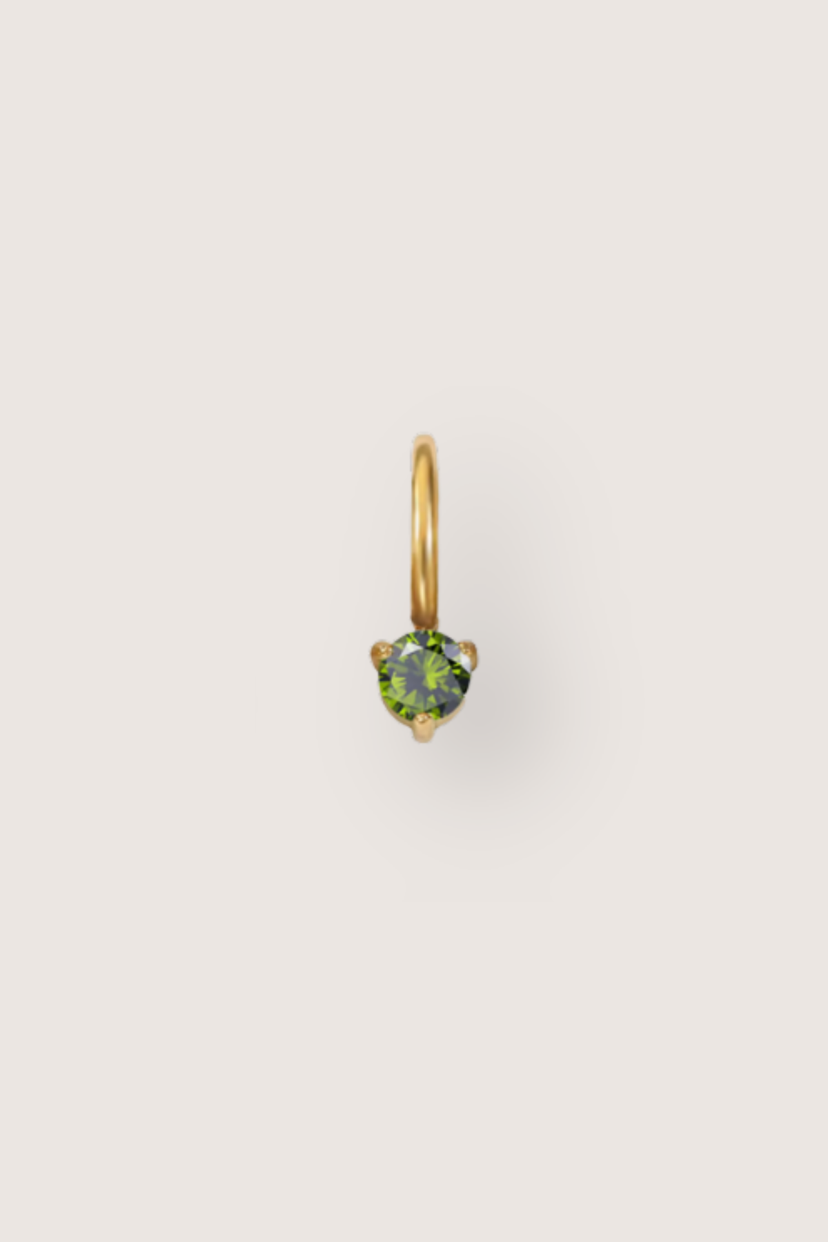 Tiny Round Birthstone Charm