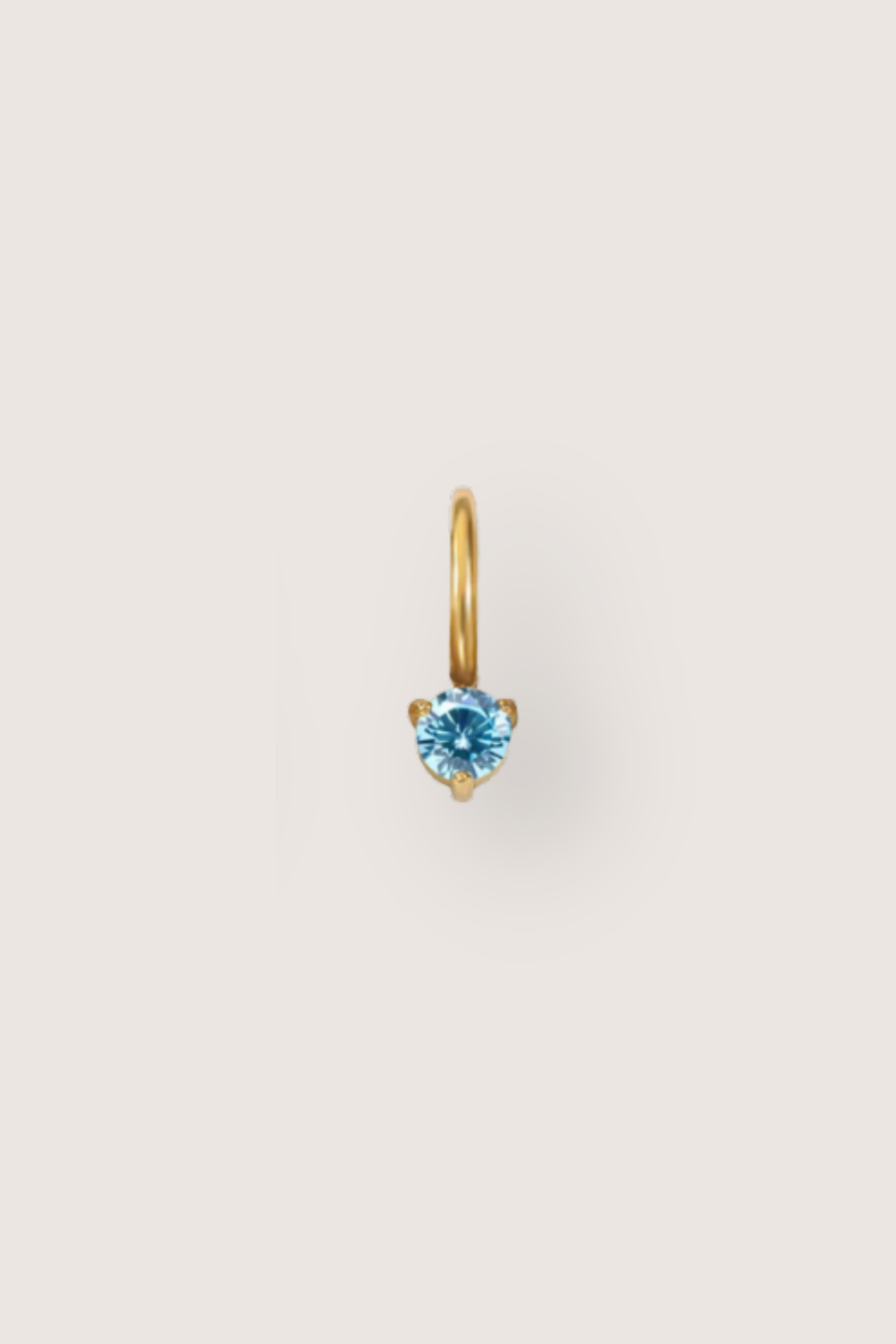 Tiny Round Birthstone Charm