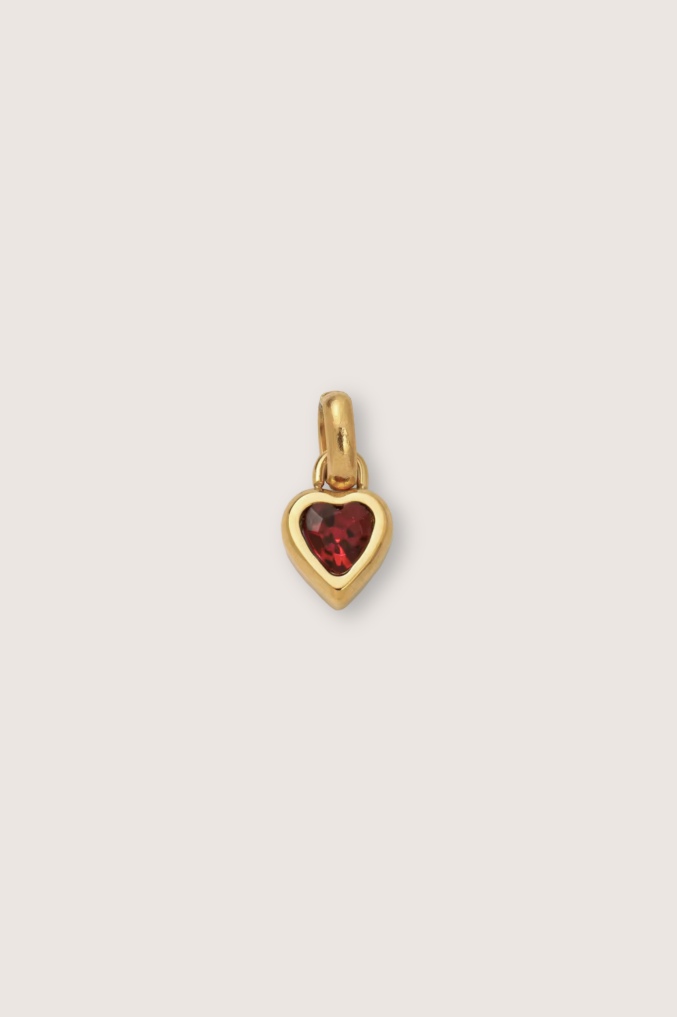 Heart Birthstone Charm
