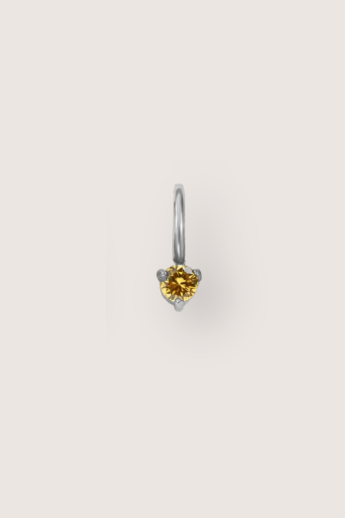 Tiny Round Birthstone Charm