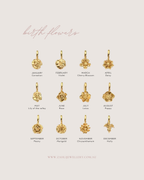 Birth Flower Charm