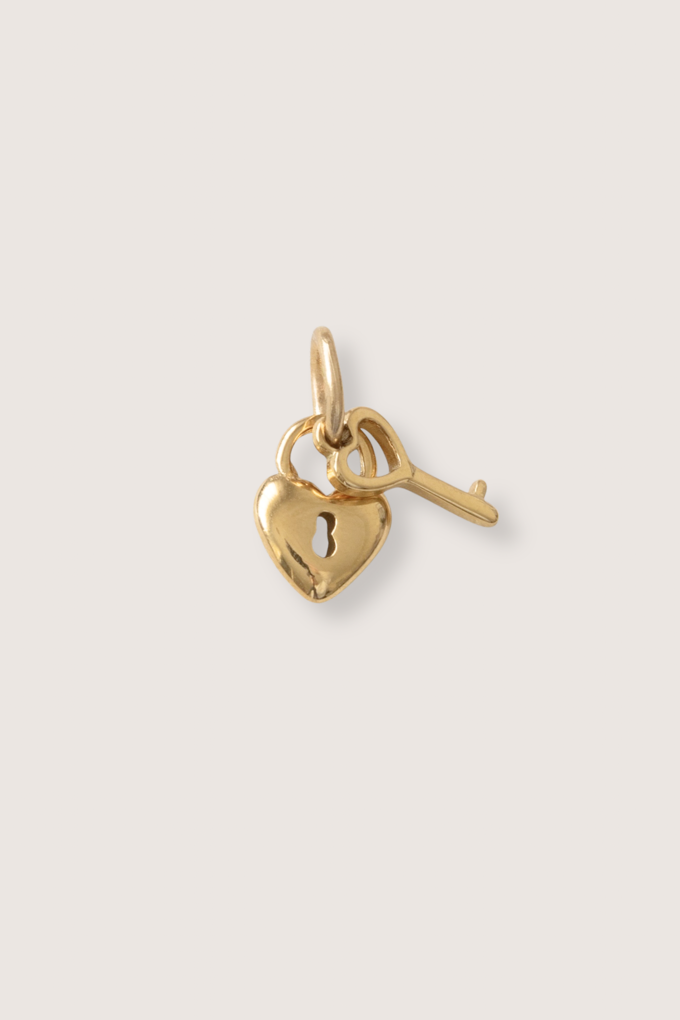 Heart Lock & Key Charm
