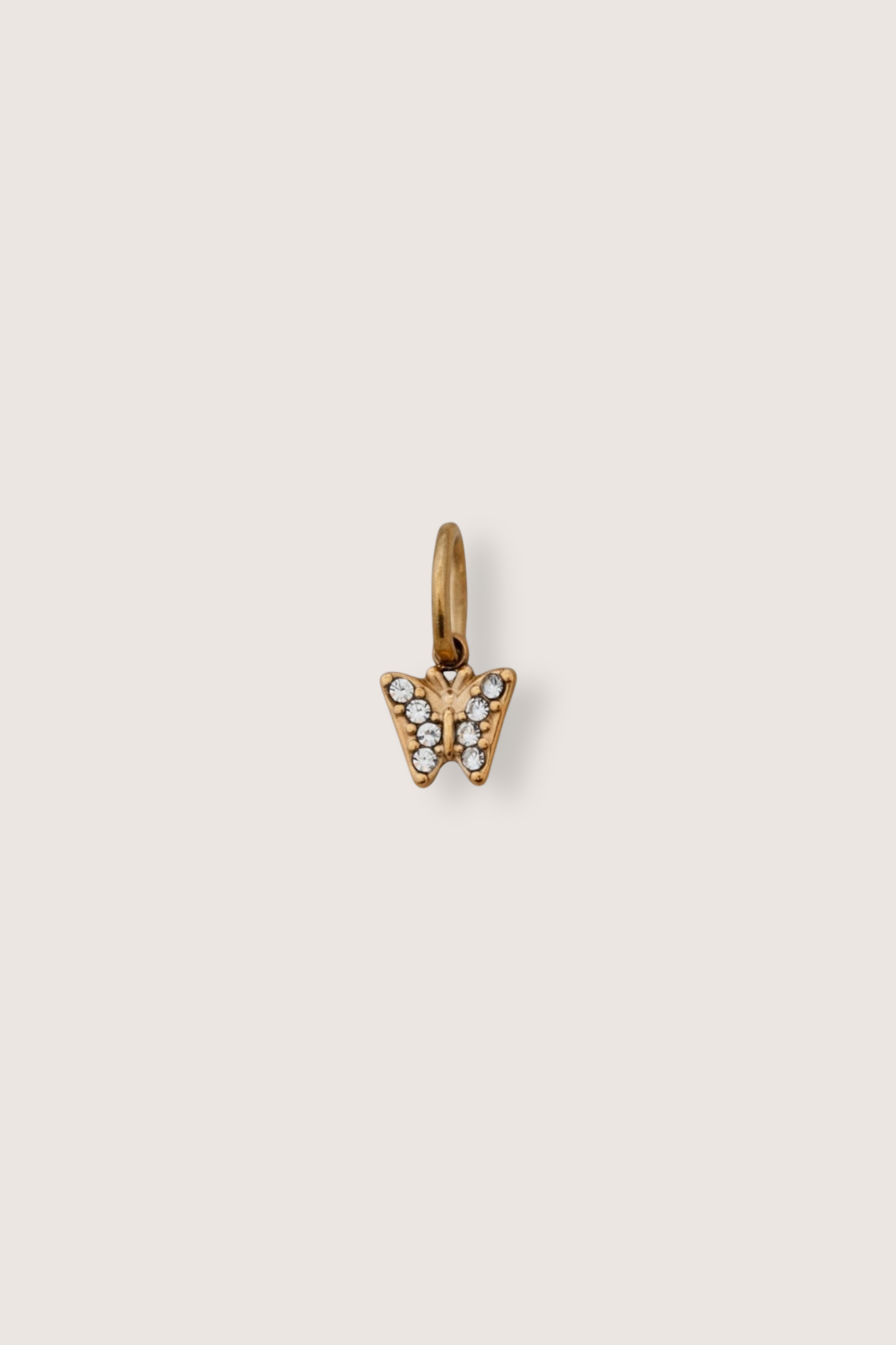 Crystal Butterfly Charm
